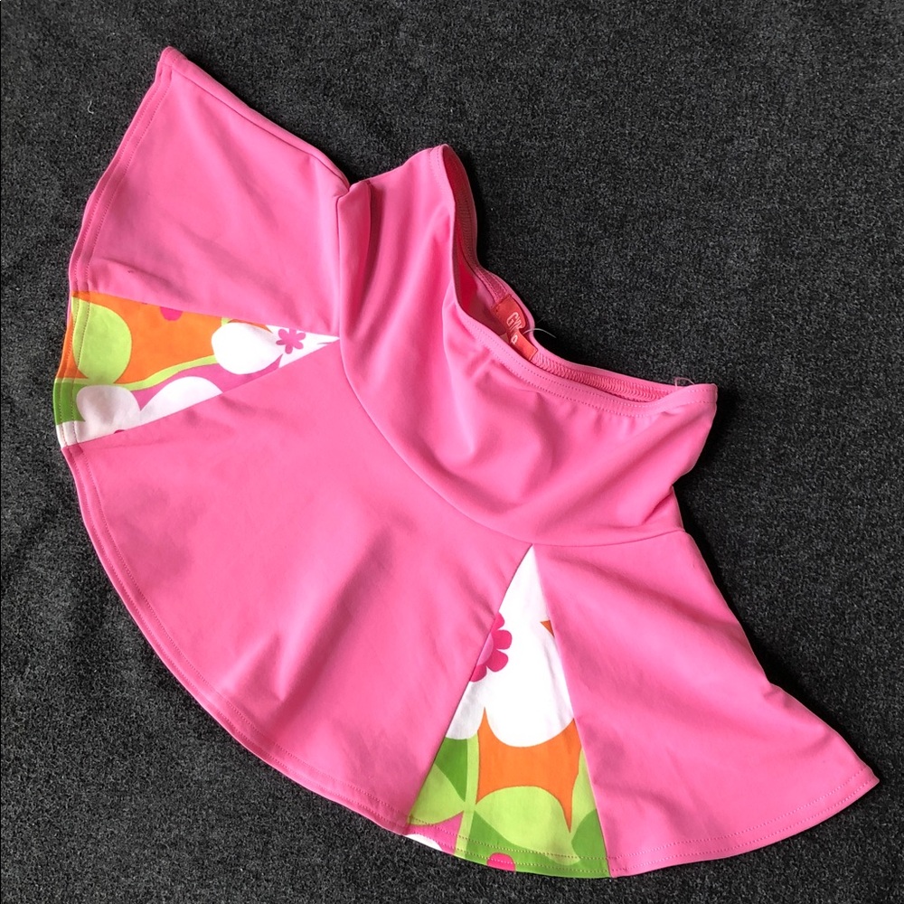 Gymboree Spring Fun Floral Swing Swim / Dance Pink Skirt Size 6